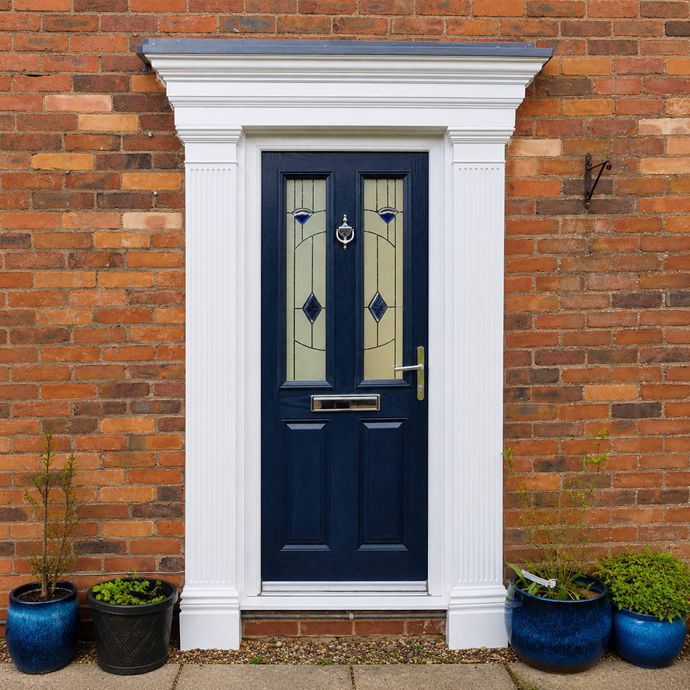 2100mm GRP Georgian Flat Top & Pillar Door Surround Image